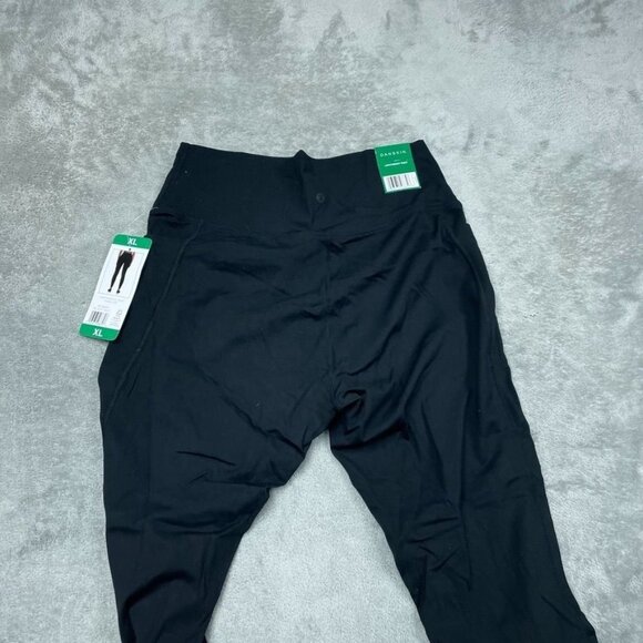 Danskin Lightweight Tight Black Leggings XL High Waist Stretch d0420 - Picture 5 of 7